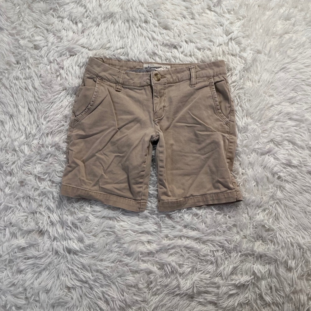 y2k aeropostale khaki cargo shorts size 3/4